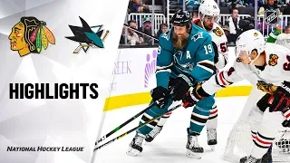 NHL Highlights | Blackhawks @ Sharks 11/05/19