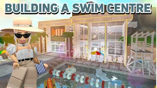 Building a BLOXBURG SWIM CENTRE with the new UPDATE ITEMS