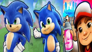 Subway Surfers Sonic Boom vs Sonic Dash vs Sonic Forces Sonic All Characters