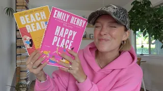 reading emily henry books for a week! beach read + happy place (reading vlog)