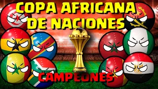 CAMPEONES de la COPA AFRICANA DE NACIONES countryballs