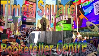 Times Square→ Rockefeller Center #iconic #nyc #walkingtour #amazing #views