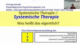 Systemische Therapie - Was heißt das eigentlich?