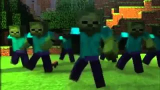 GANGNAM STYLE minecraft PSY Parody animation.