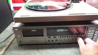 DEMO OF A VINTAGE REALISTIC SCR-4500 STEREO CASSETTE RECEIVER CASSETTE FOR SALE