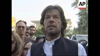 Further comments by opposition leader Imran Khan