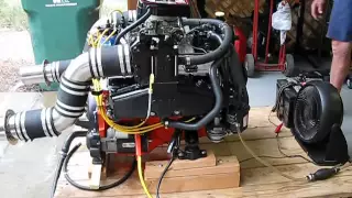 350 SBC Marine Engine Startup