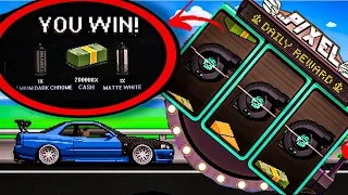 Pixel Car Racer - ROAD TO BLACK TURBO (100 daily spins opening)