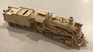 Wooden train model build (time lapse) ROKR