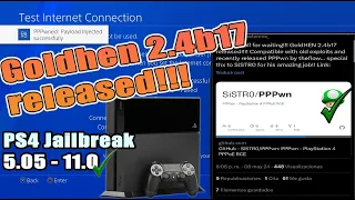 Goldhen Released!!! | PS4 Jailbreak 11.0 PPPwn update