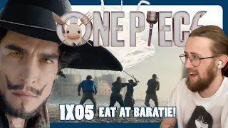 MIHAWK VS ZORO! - One Piece 1X05 - 'EAT AT BARATIE!' Reaction