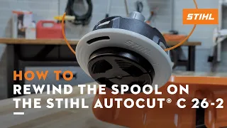 How to Rewind the Spool on the STIHL AutoCut® C 26-2 | STIHL Tutorial