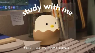 study with me: late night edition with soft animal crossing piano tracks