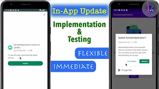 How to implement In-App Update in Android Studio | Test In-App Updates (Flexible & Immediate)