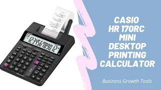 Casio HR 170RC Mini Desktop Printing Calculator | $100k BONUSES in Description