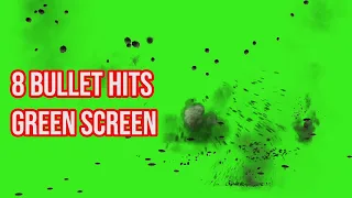 Top 8 || HD Bullet Hits Ground Wall Animations Green Screen || by Green Pedia