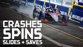 Best Crashes, Spins, Slides and Saves! | 2019 FWD Sanya E-Prix | ABB FIA Formula E Championship