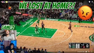 CELTICS FANS REACT TO GAME 2 VS HEAT! Full Highlights | 2024 ECR1 | REACTION! (ft. J Star)