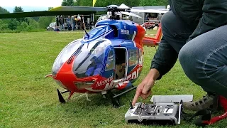 RC EC-145 AMAZINGLY SCALE MODEL ELECTRIC HELICOPTER FLIGHT DEMONSTRATION