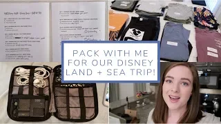 Disney World + Disney Cruise Packing Vlog | Land and Sea Trip May 2019