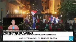 Informe desde Ciudad de Panamá:  presidente Cortizo dice que no entregará nuevas concesiones mineras