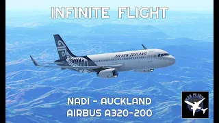 Infinite Flight E12: NAN-AKL - Air New Zealand - Airbus A320-200 - Takeoff and Landing