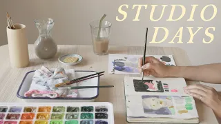A Week in my Sketchbook | calming art vlog 🪴