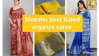 Best Organza Saree On Meesho! Best Rated Saree