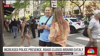 Heavy police presence seen outside popular Eataly marketplace in Chicago