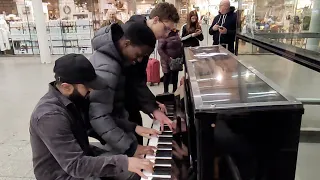 ULTIMATE Boogie Woogie TRIO Stops SHOCKED Shoppers!!!