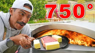 Grilling Steak In A 750° Pizza Oven...