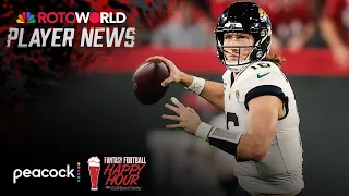 Week 17 QB news: Brissett starting, Lawrence's injuries | Fantasy Football Happy Hour | NFL on NBC