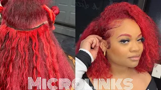 Curly Microlinks ❤️ | How to install Microlinks | CURLS QUEEN