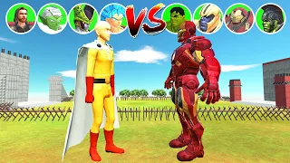 Super Heroes Tournament 1VS1 30.000 HP: Team Saitama VS Team Iron man [ARBS]