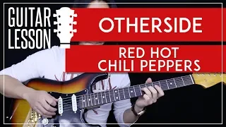 Otherside Guitar Tutorial - Red Hot Chili Peppers Guitar Lesson 🎸 |Solo + Tabs + Guitar Cover|