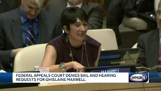 Federal appeals court denies bail and hearing requests for Ghislaine Maxwell