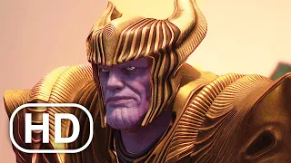 MARVEL'S GUARDIANS OF THE GALAXY Thanos Boss Fight 4K ULTRA HD