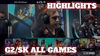 G2 vs SK - All Games (Bo3) Highlights | Day 4 LEC Spring 2023 Group Stage | G2 Esports vs SK Gaming