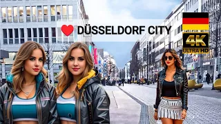 4K Walk in Düsseldorf Downtown | Exploring from Düsseltal to Schadow Street | Germany