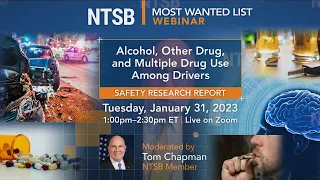 NTSB MWL Webinar: Alcohol Other Drug and Multiple Drug Use Report