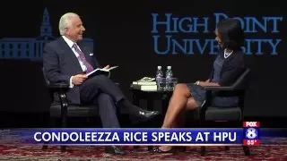 Dr. Condoleezza Rice speaks at High Point University