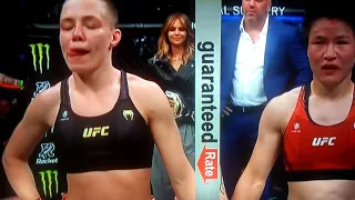 Thug Rose Namajunas defeats Zhang Weili via Split decision