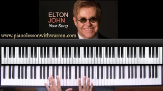 How To Play Elton John's "your Song" On Piano