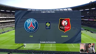 PES 2021- Neymar Paris Saint Germain vs Stade Rennes  | LIGUE 1 20/21| Highlight | Gameplay PC