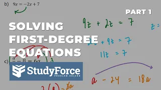 📚 How to solve first-degree equations (Part 1)