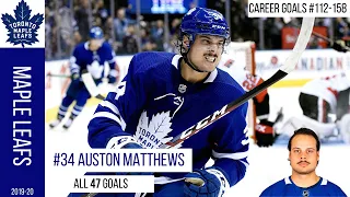 Auston Matthews (#34) - ALL 47 Goals of the 2019-20 Season | Toronto Maple Leafs