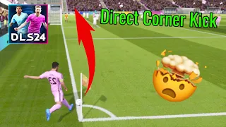 How to Score A Direct Corner Kick (DLS24) | Updated 2024 Tutorial