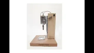 How to make a PCB Mini Drill Press with LED. DIY. Drill with precision!!