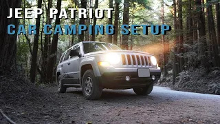 2014 Jeep Patriot Camper Conversion Tour | MY adventure vehicle! Slide out tables, fridge, solar