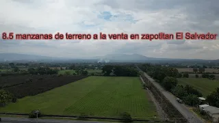 bonito terreno en venta en zapotitan El Salvador 8.5 manzanas de terreno